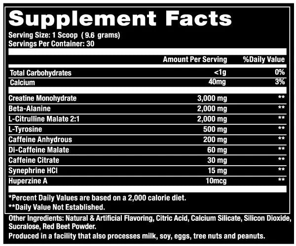 Top trainer Attack pre-workout