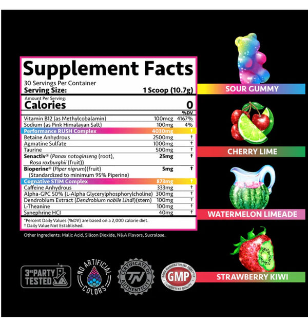 Titan stim rush preworkout