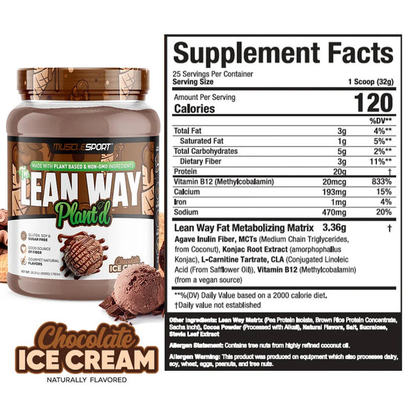 Lean whey plant protein choc