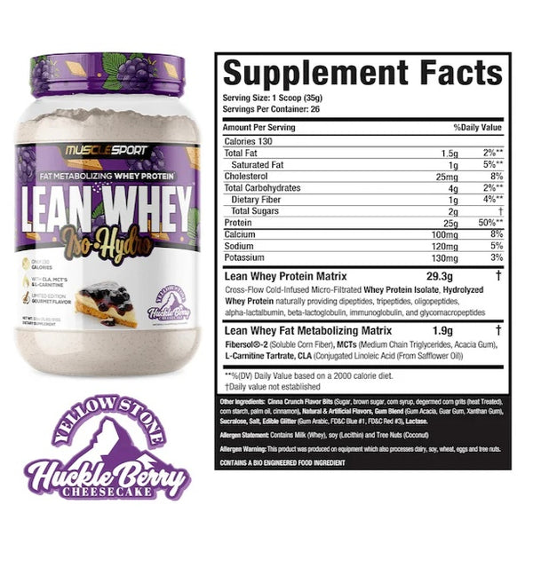 Lean whey protein huckleberry