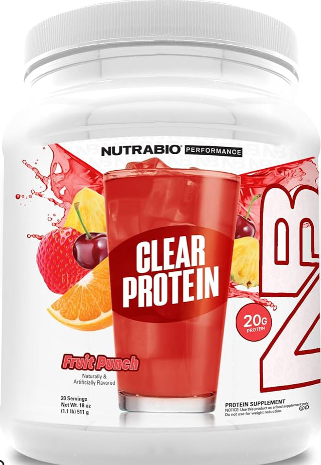 Nutrabio clear protein fruit punch