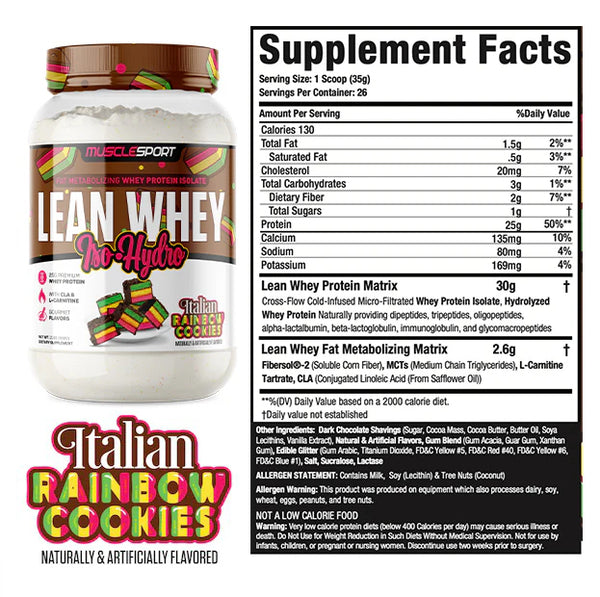 Lean whey protein italian cookie