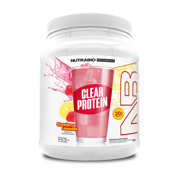 Nutrabio clear protein straw lemonade