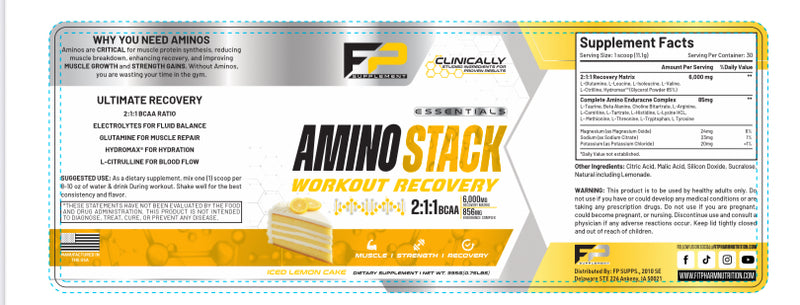 Amino stack lemon cake