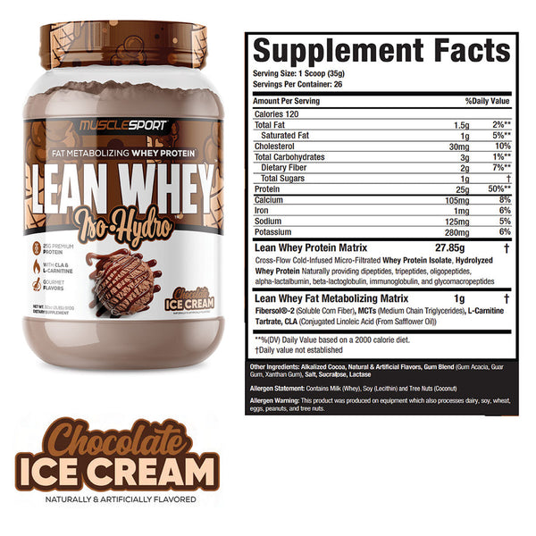 Lean whey protein 2lb Chocolate
