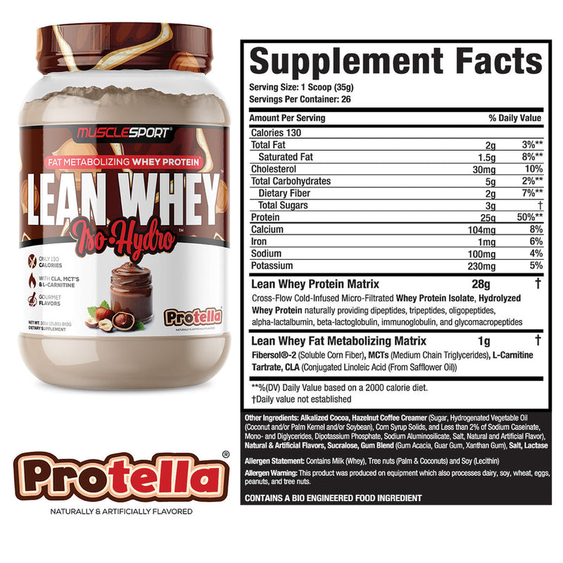 Lean whey protein 2lb protella